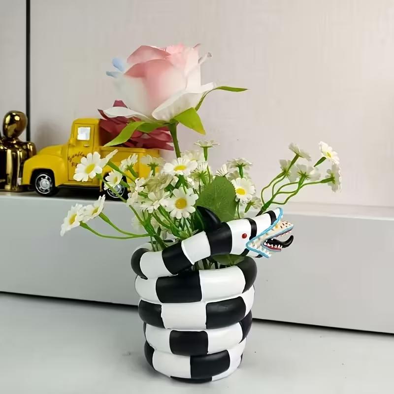 Snake Plant Ceramic - Vaso da fiori in resina a
