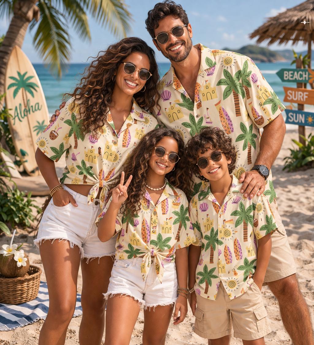 Plant Parent Free - Camicia Hawaiana per Bambini con Stampa