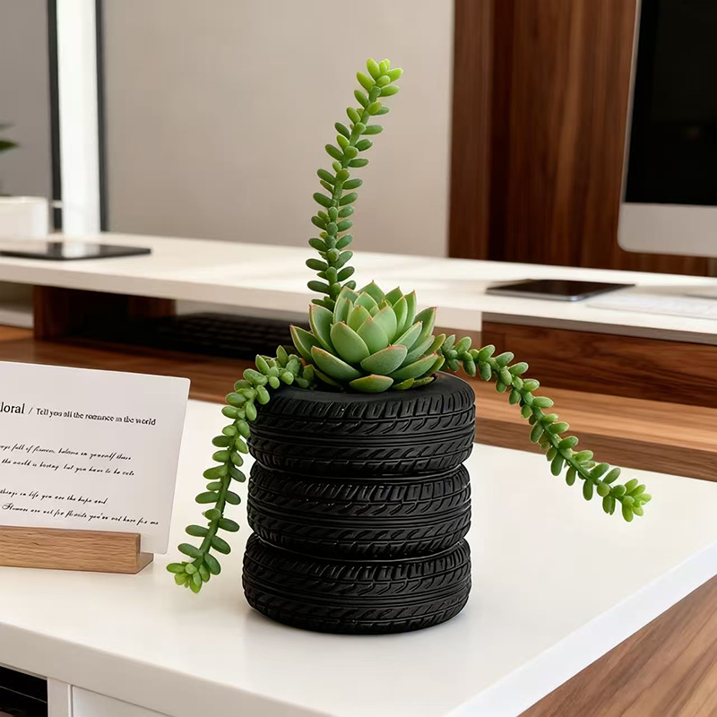 Snake Plant Ceramic - Vaso per Piante Grasse a 3
