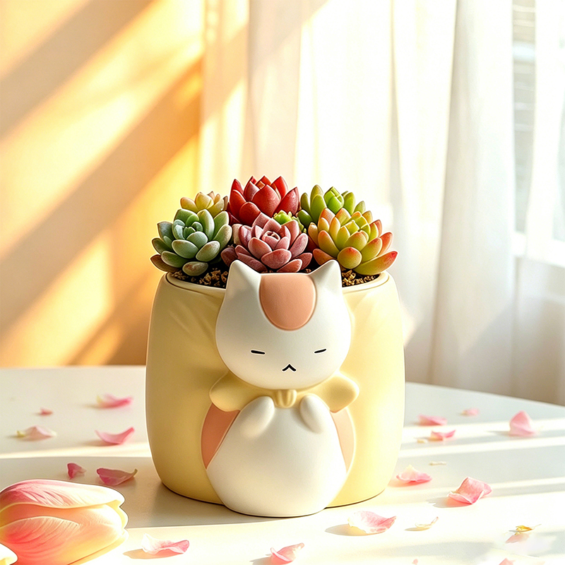Snake Plant Ceramic - Vaso per Piante Grasse in Resina