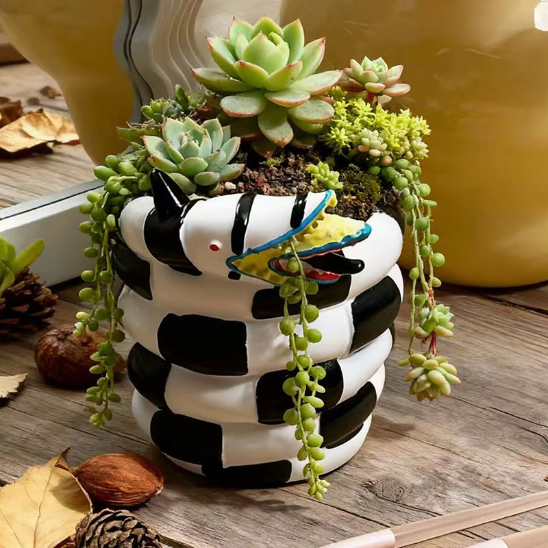 Vaso da fiori in resina a form - Snake Plant Ceramic recensione e prezzo