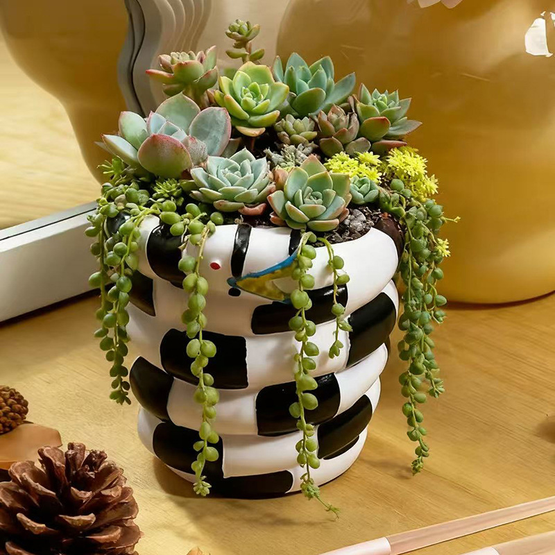 Vaso da fiori in resina a form - Snake Plant Ceramic recensione e prezzo